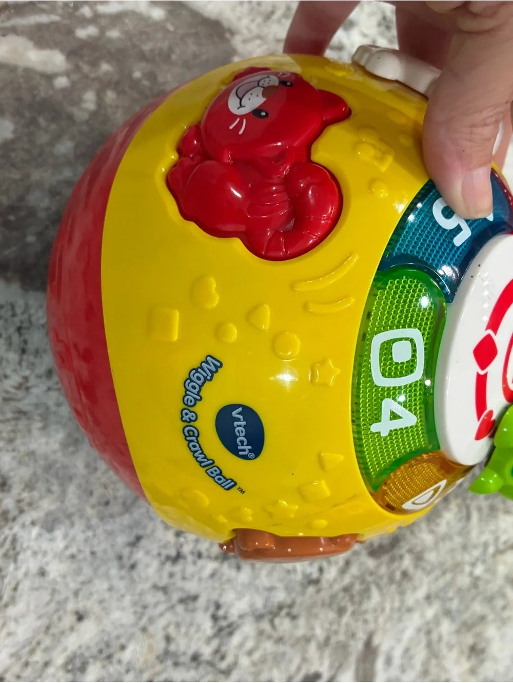 Colorful Turtle Number Spin Toy - Yellow & Green Kids Toy- TESTED